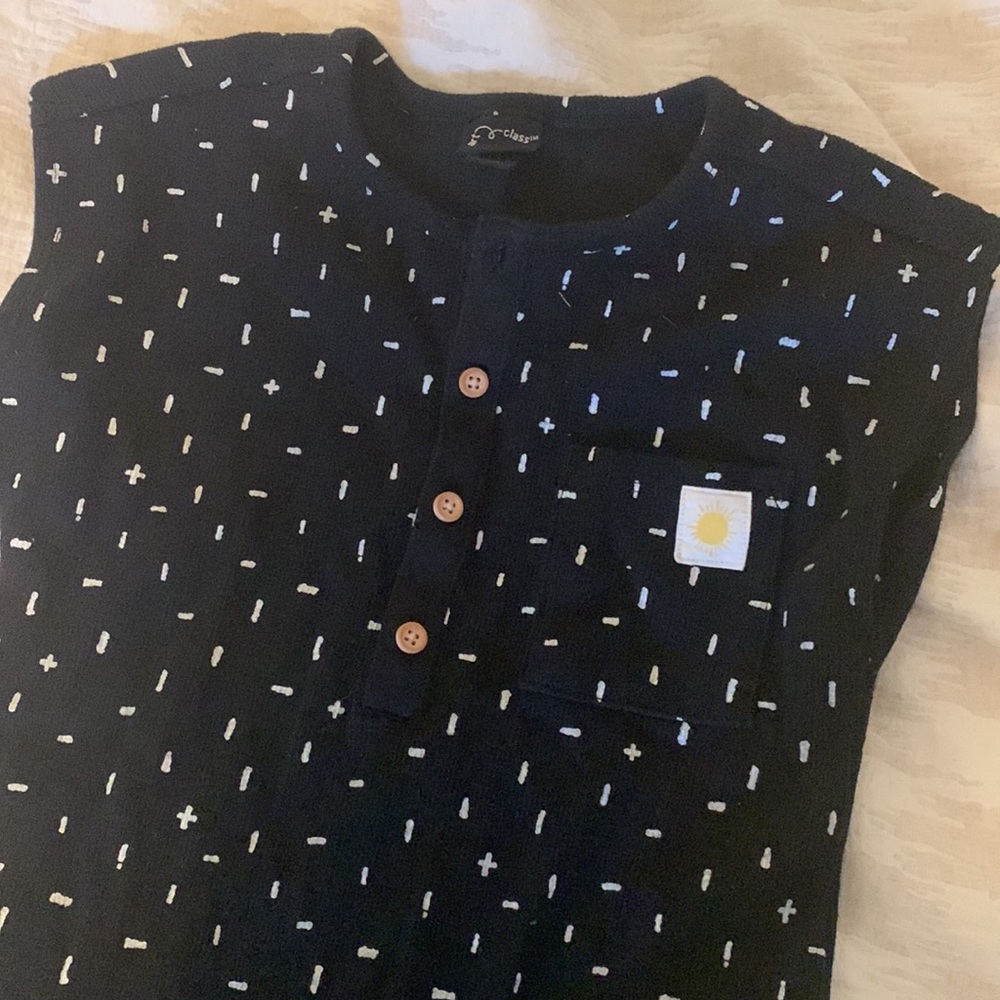 Art Class | Jumpsuit Romper 2T Toddler Girl Boy Unisex One Piece Outfit B&W